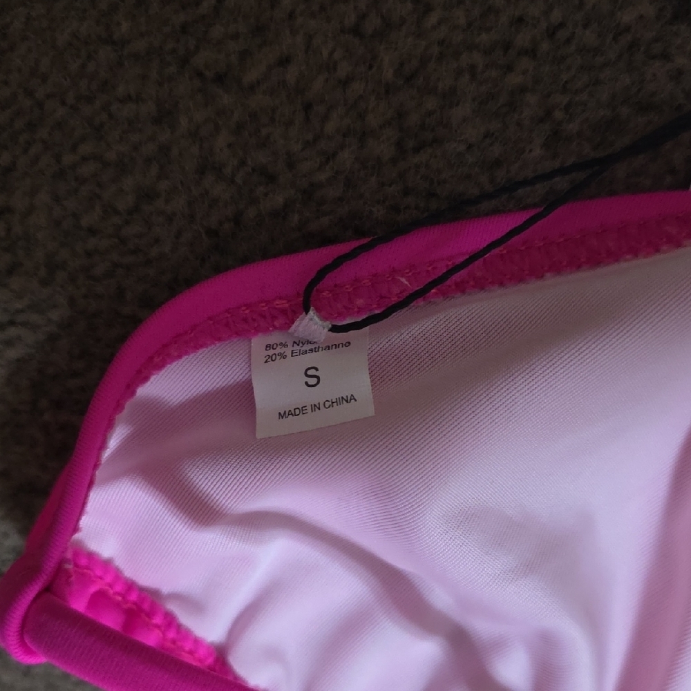 Pink and Black Bikini Set - Picture 7 of 8